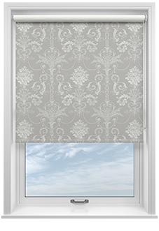 Laura Ashley Josette, Steel - Twist&Fit Roller Blind